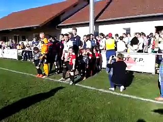 Entrée des champions (08/11/2015 coupe FC ASOV-BELFORT)