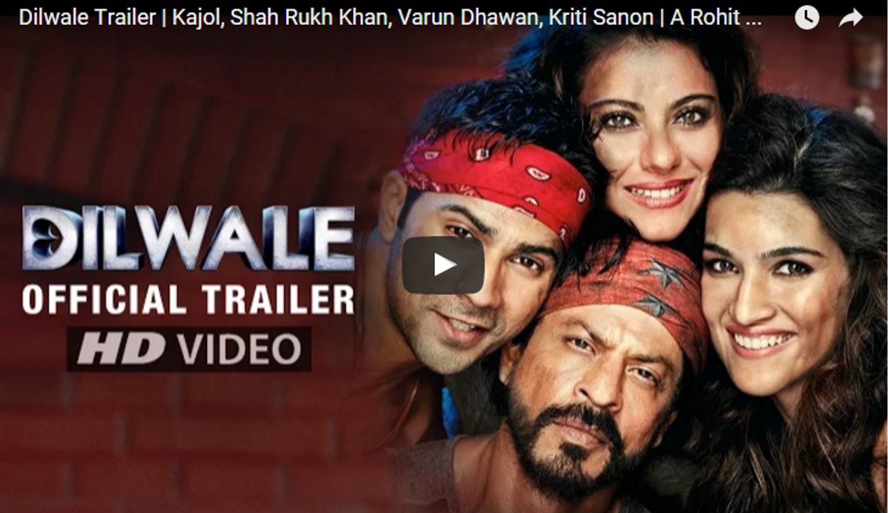 Dilwale official Trailer (2nd) - Some Love Stories Never End