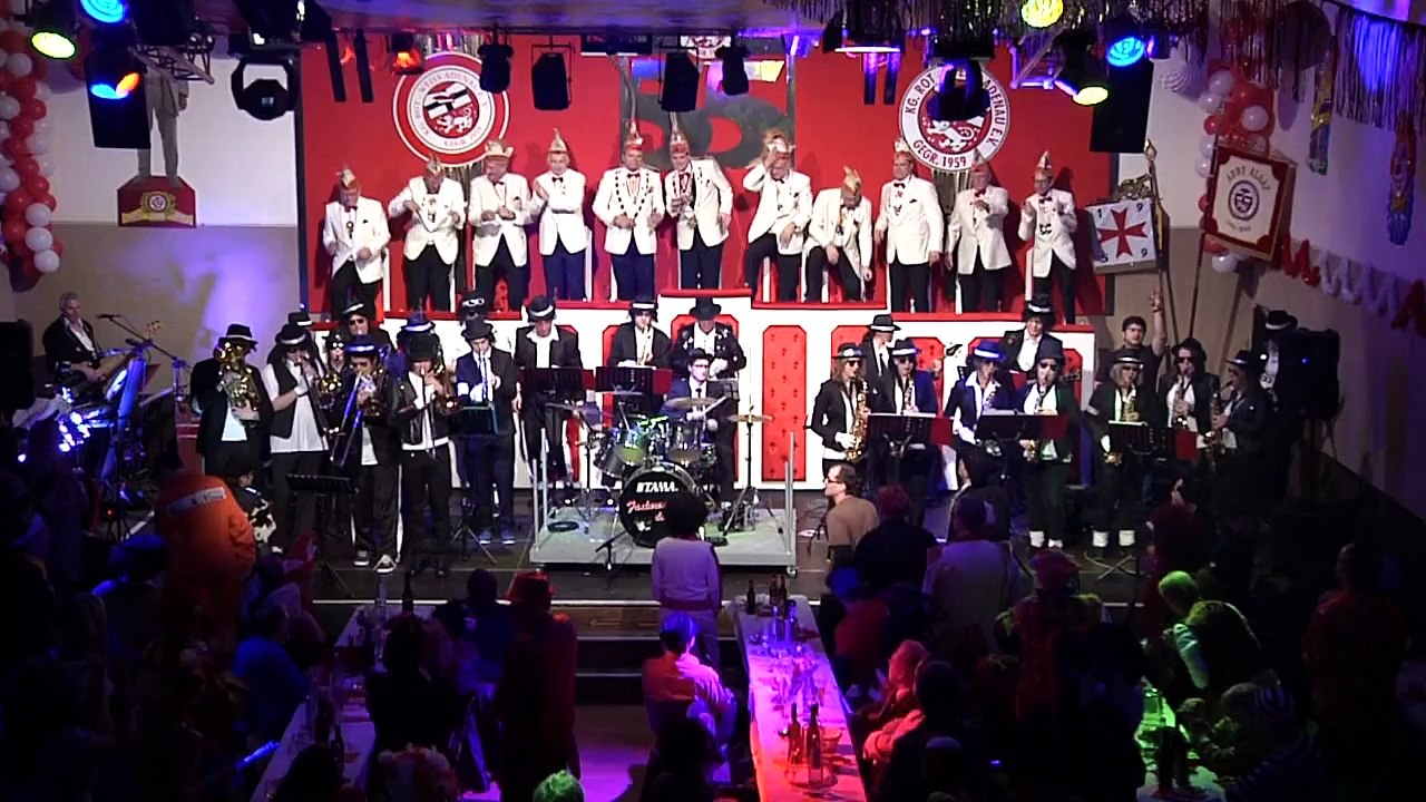 Fanfarencorps der KG und Finale - Prunksitzung der KG Rot-Weiss Adenau vom 31.01.2015