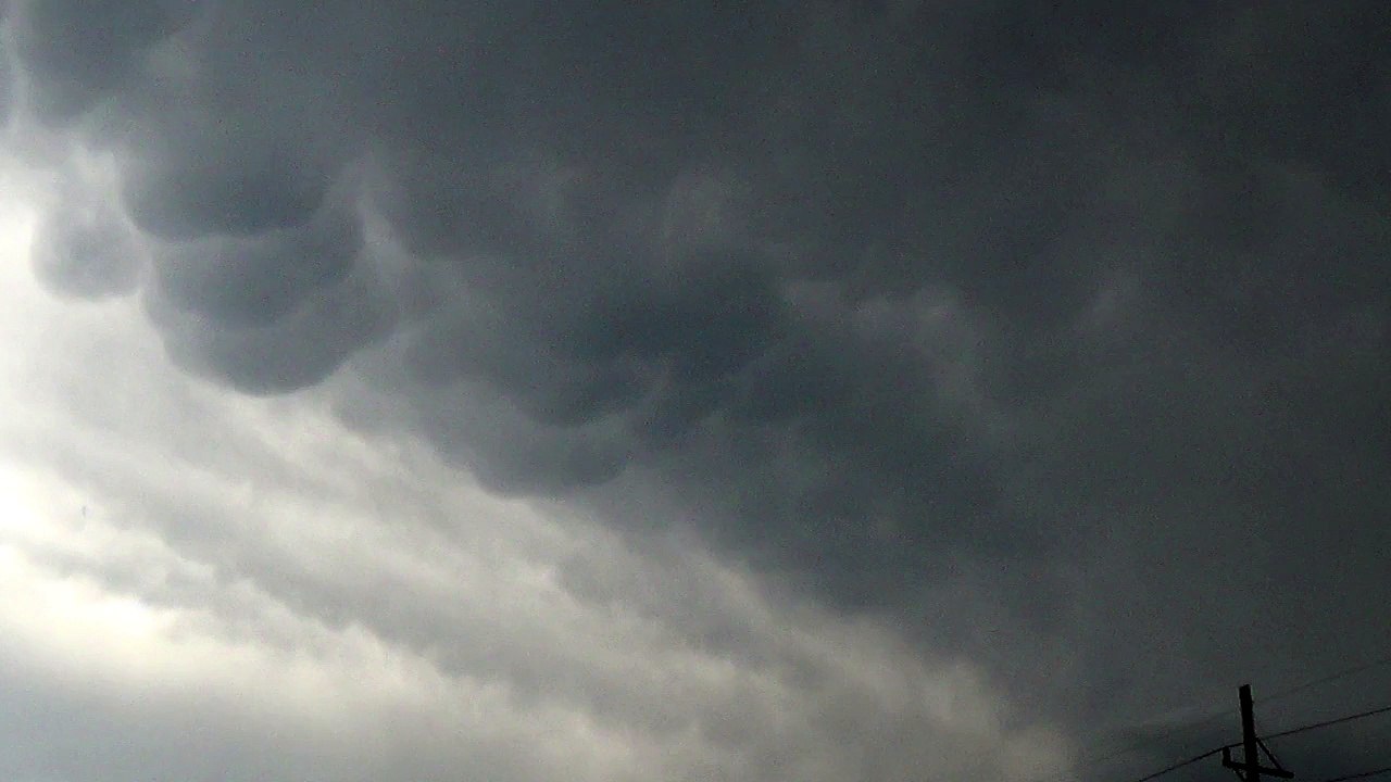 NewYork Mammatus clouds Binghamton