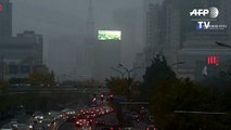 Nubes de contaminación extrema en el noreste de China