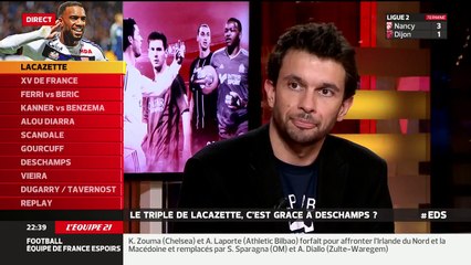 Alou Diarra évoque le triplé de Lacazette face à Saint-Etienne