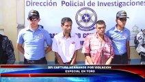Los capturan por supuestamente violar a hermana y agredir a su madre