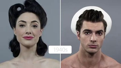100 años de la belleza femenina y masculina