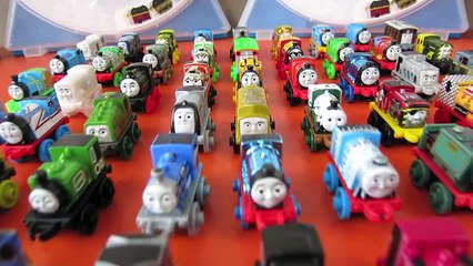 Download Video: NEW GIANT COLLECTION THOMAS & FRIENDS MINIS TANK ENGINES TRAINS DINO ROBO NEON