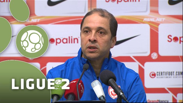 Conférence de presse AS Nancy Lorraine - Dijon FCO (3-1) : Pablo CORREA (ASNL) - Olivier DALL'OGLIO (DFCO) - 2015/2016