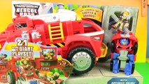 Transformers Optimus Prime Fire Truck! Cars Red Fire Truck- Slinky Dog Toy Story HobbyKidsTV