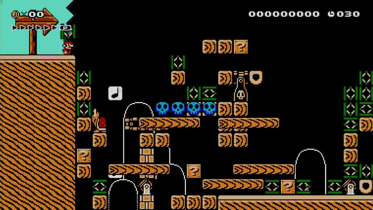 スーパーマリオメーカー １画面全自動マリオ Super Mario Maker Dailymotion Video