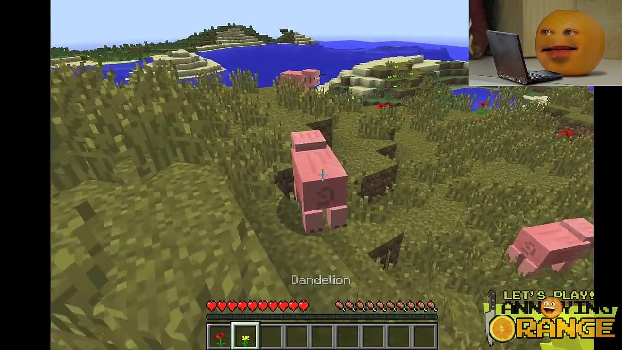 Annoying Orange Lets Play! MINECRAFT