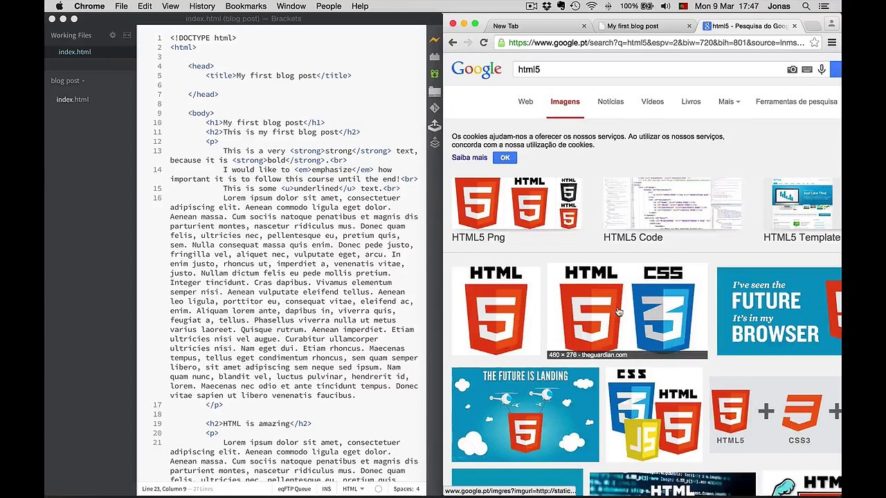 15 Images and attributes Create a Responsive Website using html5 and css3