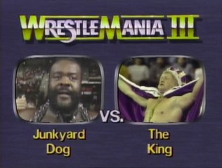 WWF Wrestlemania III - The Junkyard Dog Vs. Harley Race