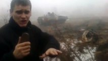 Бухие солдаты ВСУ учатся водить БМП 2. Новороссия новости.