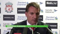 Liverpool vs Blackburn 0 : 0 Brendan Rodgers critical of Anfield turf after Blackburn draw