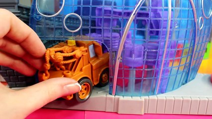 Disney Pixar Cars Imaginext Tokyo & Villian Playset & Grem Acer & Spy Camera Lightning McQ