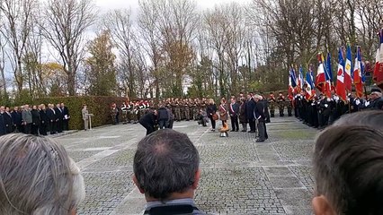 Dépôt de Gerbe à la cérémonie du 9 novembre