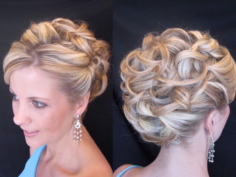 Curly Updo Hair Tutorial