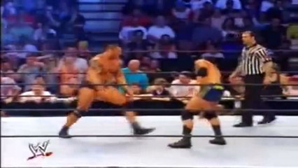 Batista WWE Debut vs Randy Orton (HD)