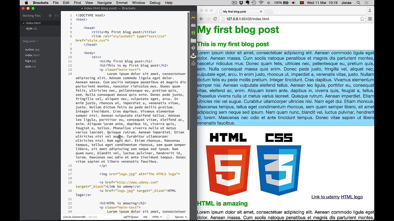 22 Building a simple layout Create a Responsive Website using html5 and css3