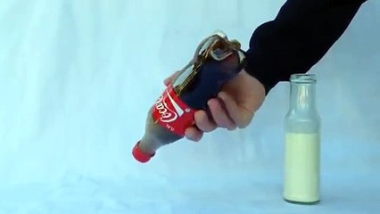 Coca Cola mixed with Milk Science Experiment