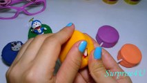 Play doh Surprise eggs disney collector Minions Shaun the sheep Hello kitty for kids