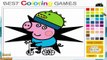 Peppa Pig - Colorear George y Dinosaurio - Bebé Vídeos Juegos Para Niños Español