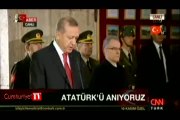 Erdoğan, Anıtkabir defterine yazdığı mesajı okudu