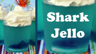 SHARK JELLO Sharknado orJaws party summer themed jelly treat for kids Warning:MESSY