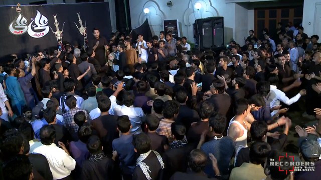 Zain Abbas Shah Live Noha Khwani At Farhan Ali Waris Shab-e-Bedari 17th Moharram 2015
