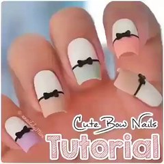 Cute Bow Nail Art Tutorial