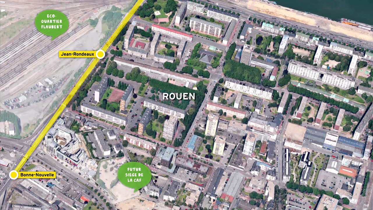 Le futur tracé de la ligne de transport T4