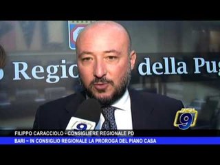 BARI | Nell'Openconsiglio regionale la proroga del piano casa