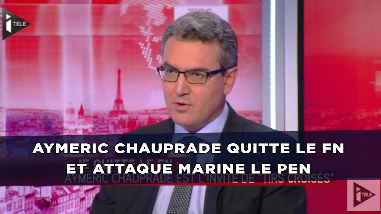 Aymeric Chauprade quitte le FN et attaque Marin...