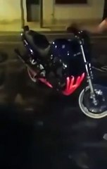 Idiot Revs His Motorcycle Until It Glows Red and Explodes-Funny Entertainment Videos-by Funny Videos Collection