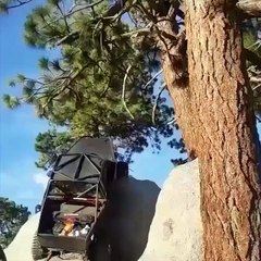 Jeep Tries To Climb Rocks and Tips Over Onto Other Vehicle-Funny Entertainment Videos-by Funny Videos Collection