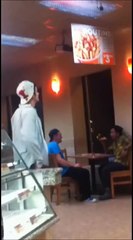 Kid Starts a Fight With a Cardboard Cutout Inside Restaurant-Funny Entertainment Videos-by Funny Videos Collection