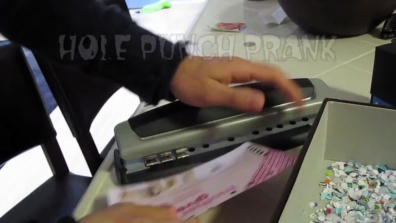 Hole Punch Celebration Prank