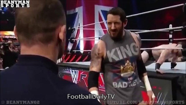 Wayne Rooney Appears On WWE RAW and Slaps Wade Barrett