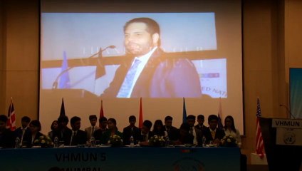VHMUN -5 attended by Mr. Rustom Kerawalla