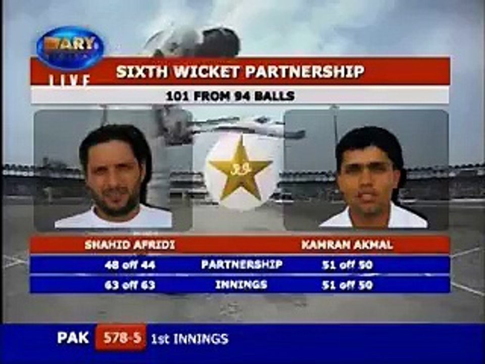 Shahid Afridi vs Harbajhan Singh 6 Sixes In One Over