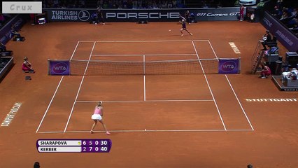 Maria Sharapova's great points in Stuttgart 2015