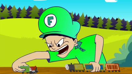 COMO DETENER UN TREN !! Fernanfloo Animado #2