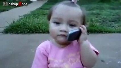 Cute Funny Babies Talking On The Phone Compilation 2014