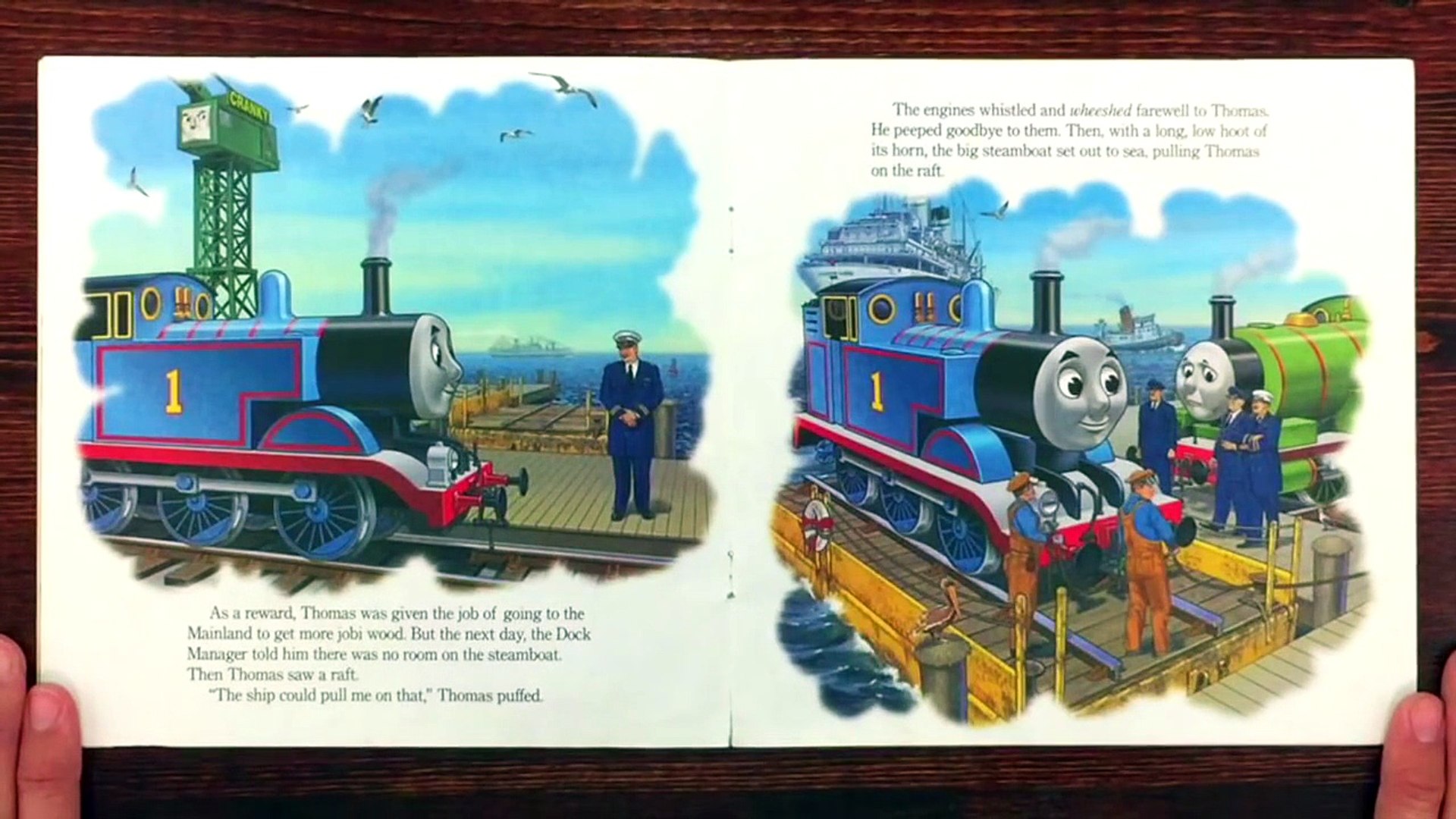 Thomas & Friends Lost at Sea read along aloud story book for 