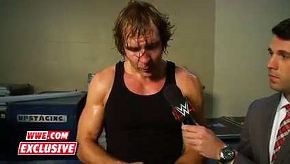 Dean Ambrose welcomes Hell  Raw Fallout, October 12, 2015