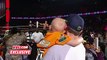 Seven-year-old cancer survivor Kiara Grindrod meets John Cena and Sting  WWE Raw, Sept. 14, 2015