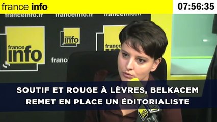 Soutif et rouge à lèvres, Belkacem remet en place un éditorialiste