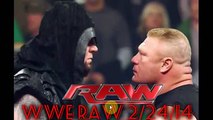 WWE RAW 2/24/14 EL REGRESO DE UNDERTAKER