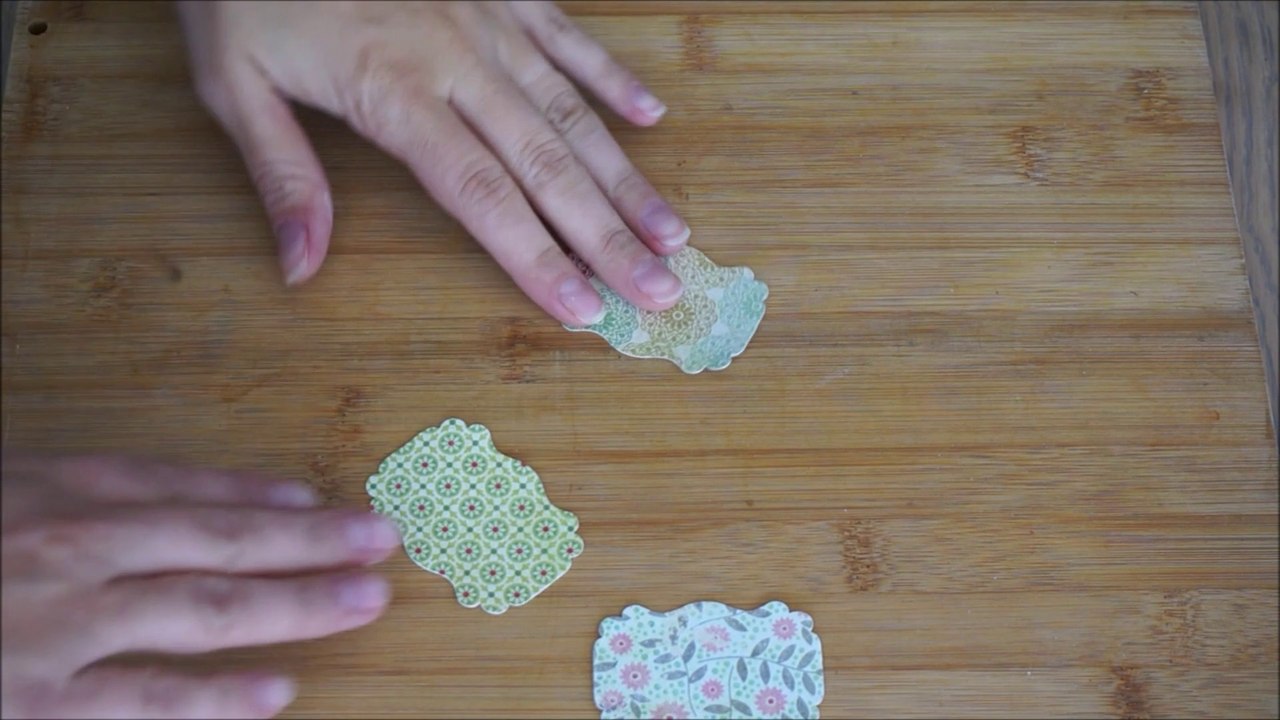 Réaliser une étiquette colorée - loisir créatif