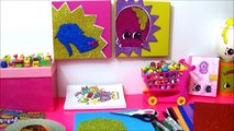 DIY Shopkins Art with 3 Limited Edition Shopkins from Season 2 Donna Donut, Shopkin Art Tutorial