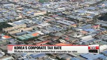 Korea's corporate tax to GDP ratio 6th in OECD